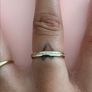 10k yellow gold stacking ring
